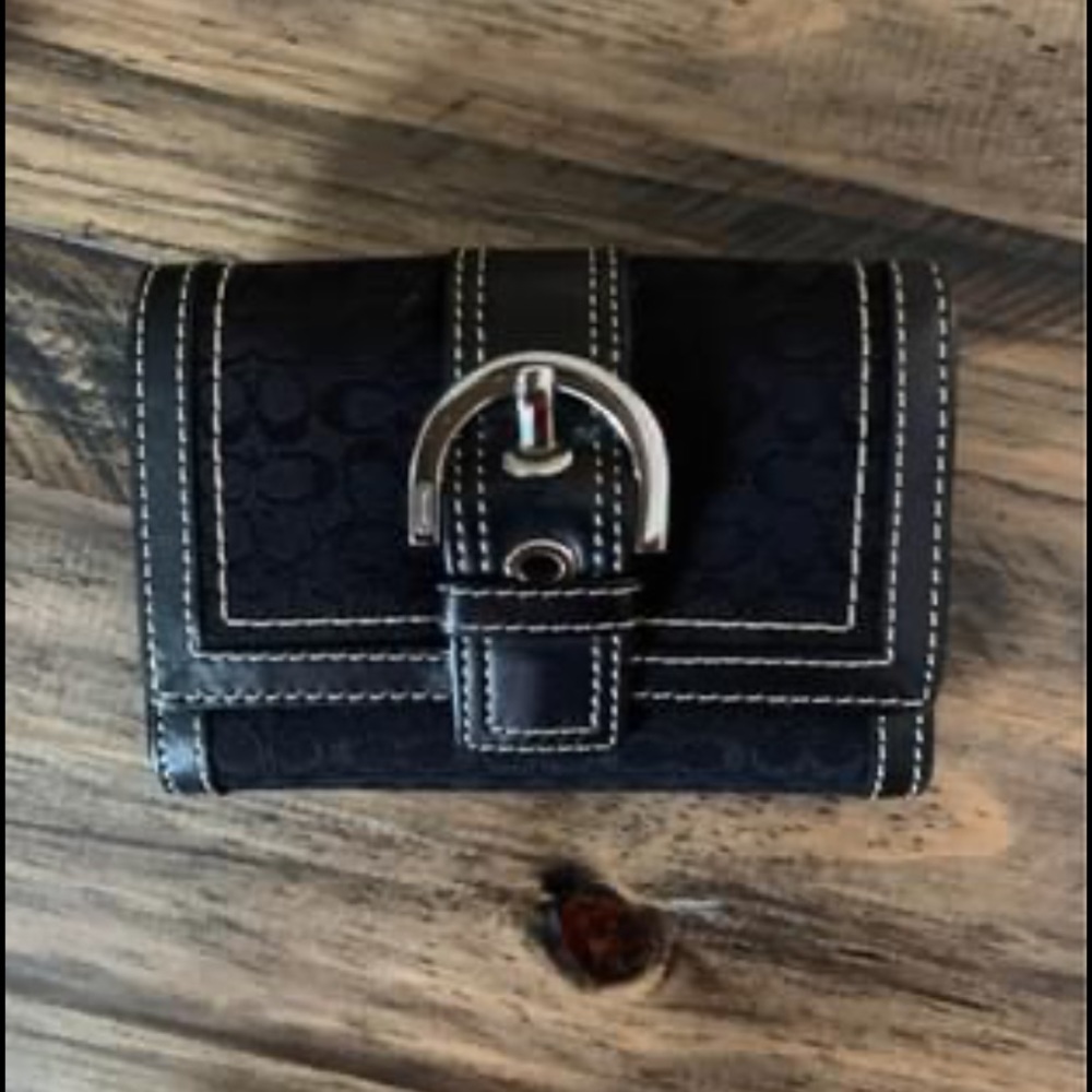 Coach black wallet